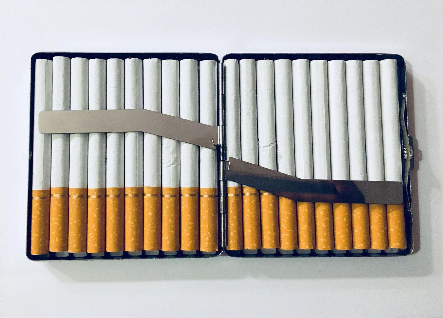 Abraham Lincoln Bee Cigarette Case Business Card ID Holder Wallet Surreal Surrealism Pop Altered Art Victorian