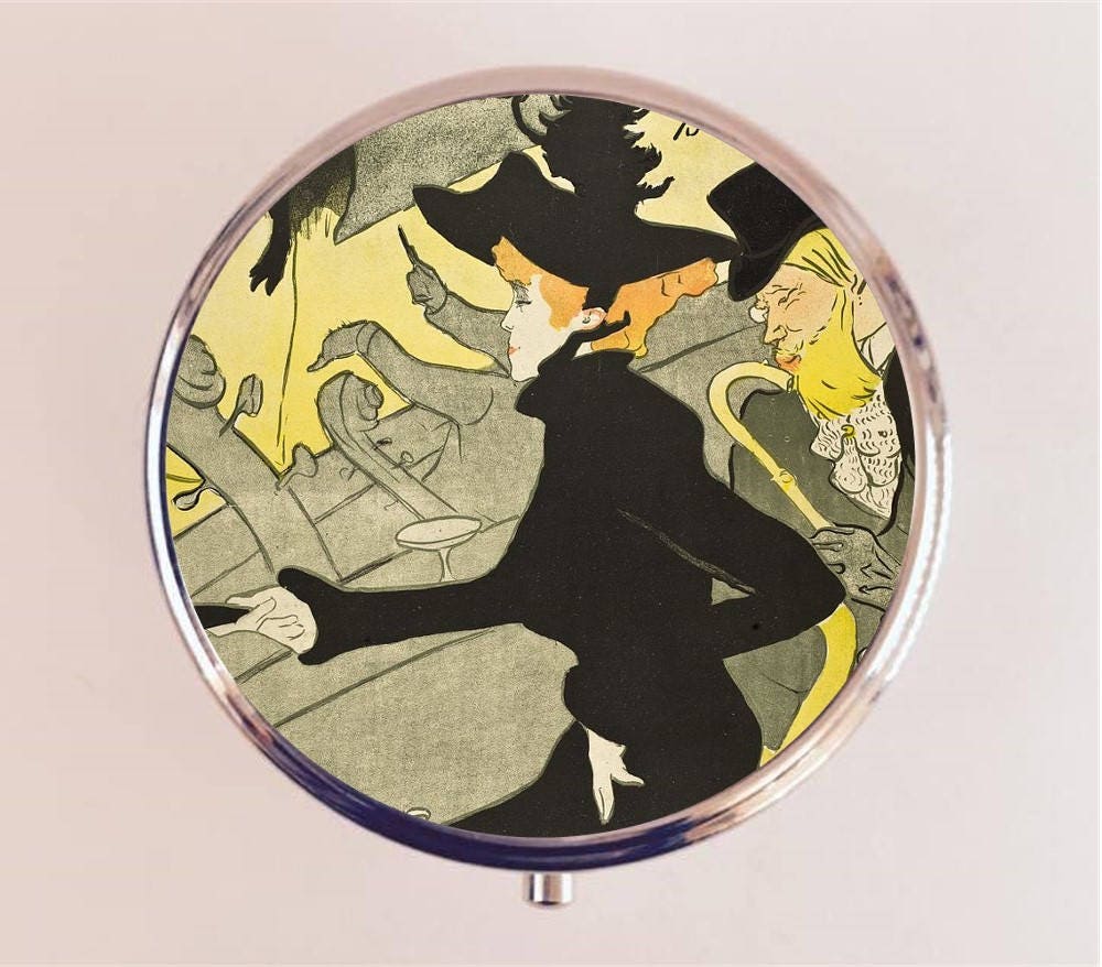 Henri De Toulouse Lautrec Pill Box Case Pillbox Holder Trinket French Fine Art Painting