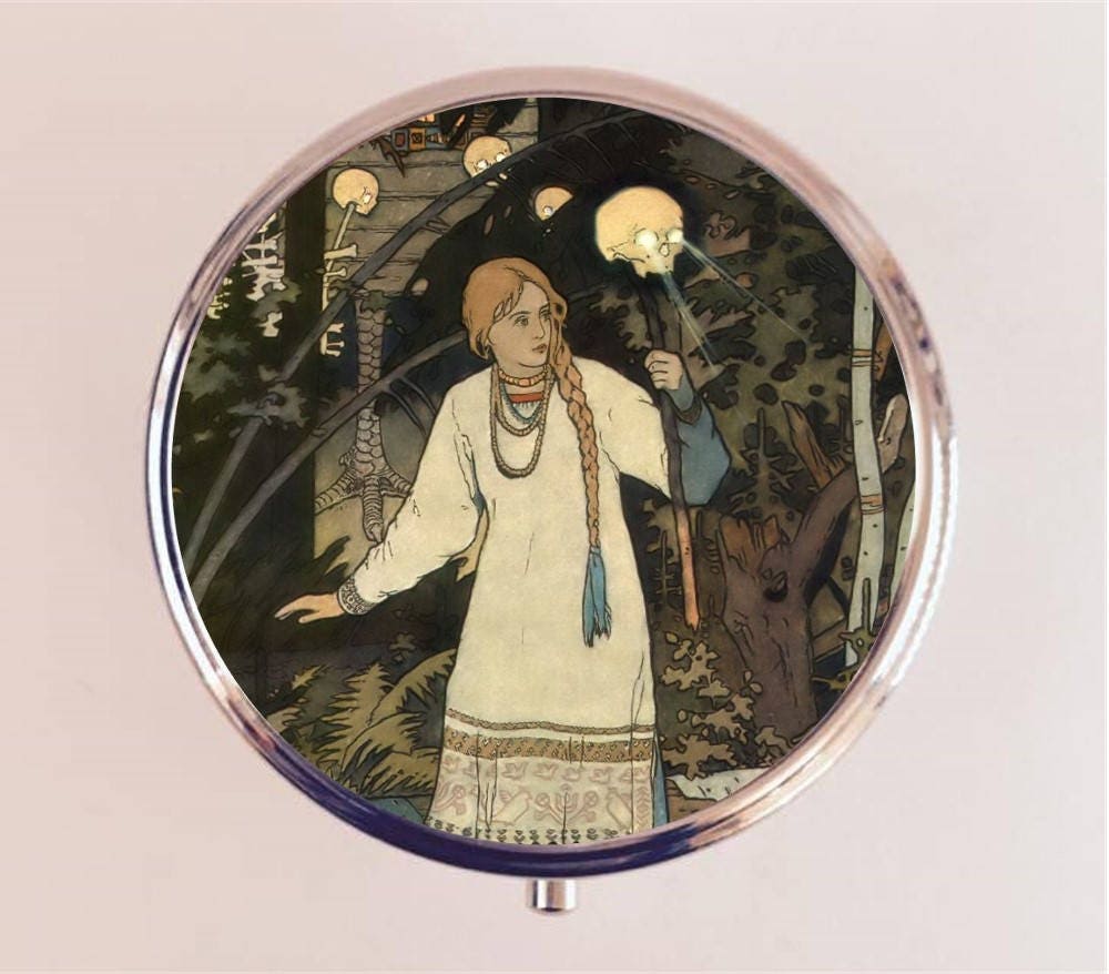 Vasilisa Pill Box Case Pillbox Holder Trinket Stash Box Russian Fairy Tale Fairytale Storybook