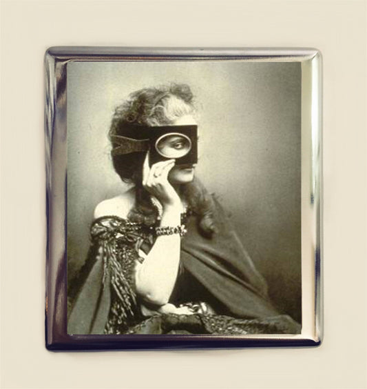 Countess De Castiglione Cigarette Case Business Card ID Holder Wallet Mysterious Masked Art Nouveau Deco Italian Royalty