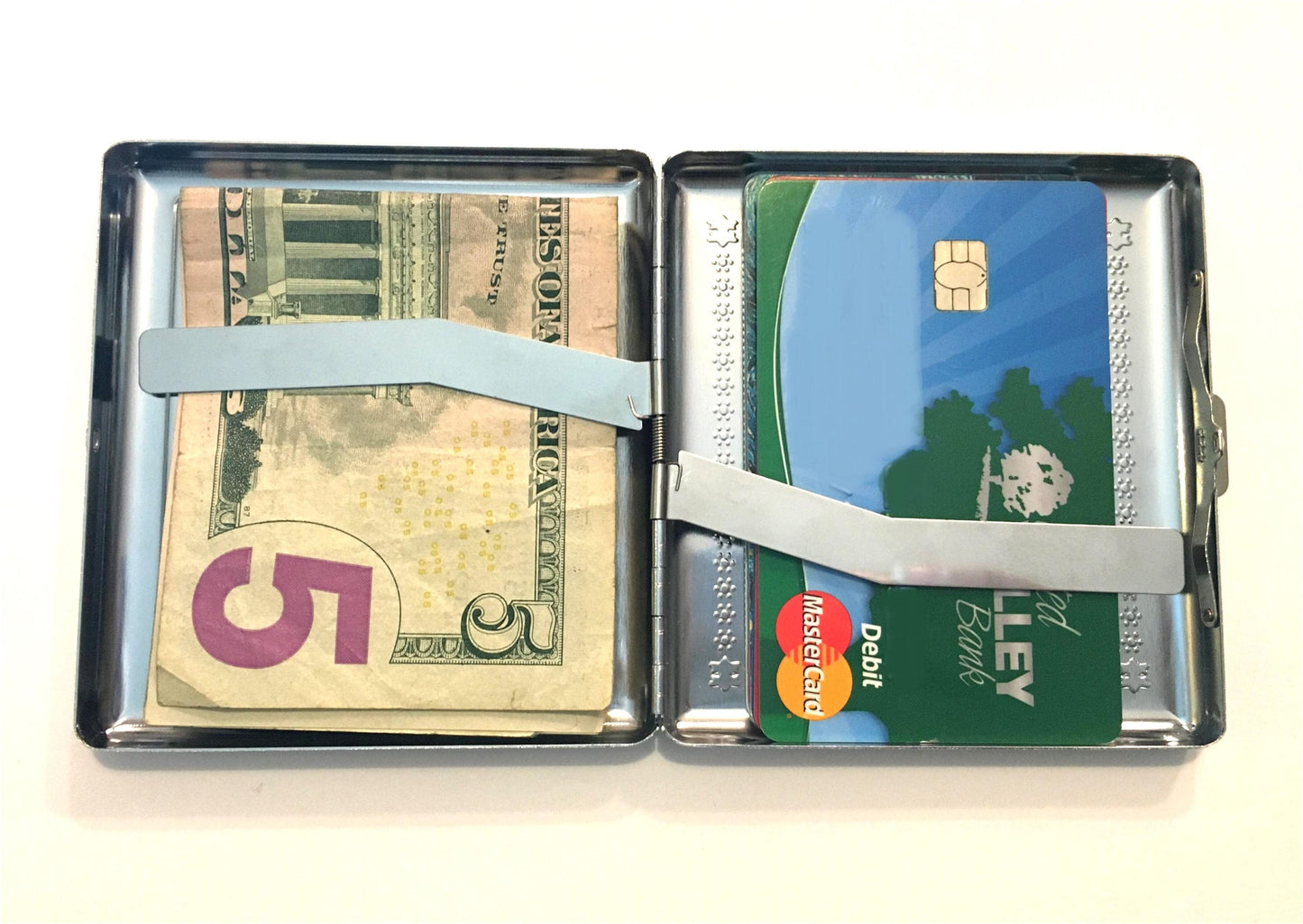 Mona Lisa Cigarette Case Business Card ID Holder Wallet Leonardo Da Vinci Fine Art Painting