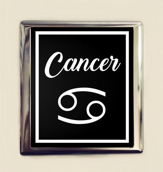 Cancer Zodiac Sign Cigarette Case Business Card ID Holder Wallet Astrology Astrological New Age Spirituality