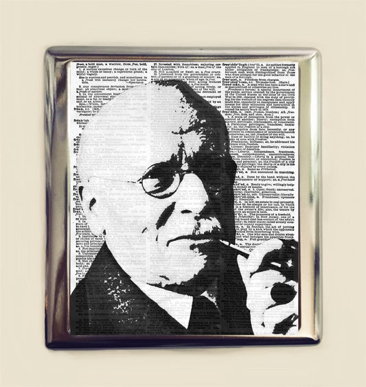 Carl Jung Cigarette Case Business Card ID Holder Wallet Psychology Psychologist Spiritual Therapist Jungian