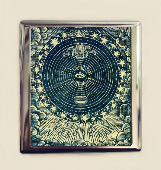 Eye Tarot Cigarette Case Business Card ID Holder Wallet Occult Occultism Esoteric