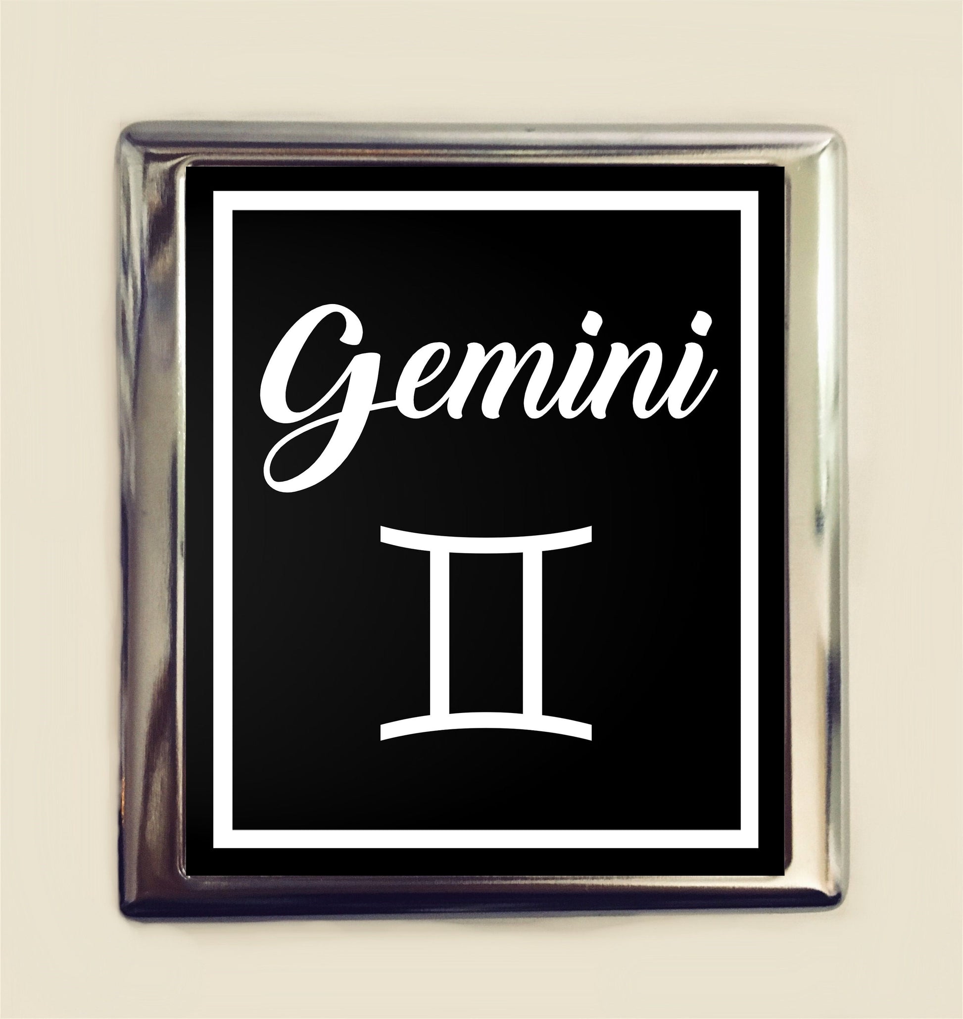 Gemini Zodiac Sign Cigarette Case Business Card ID Holder Wallet Astrology Astrological New Age Spirituality