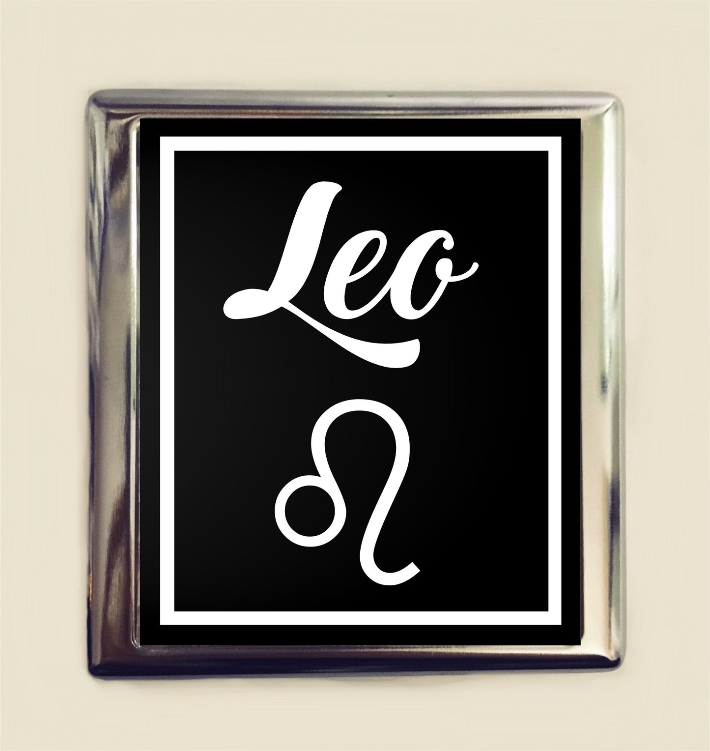 Leo Zodiac Sign Cigarette Case Business Card ID Holder Wallet Astrology Astrological New Age Spirituality