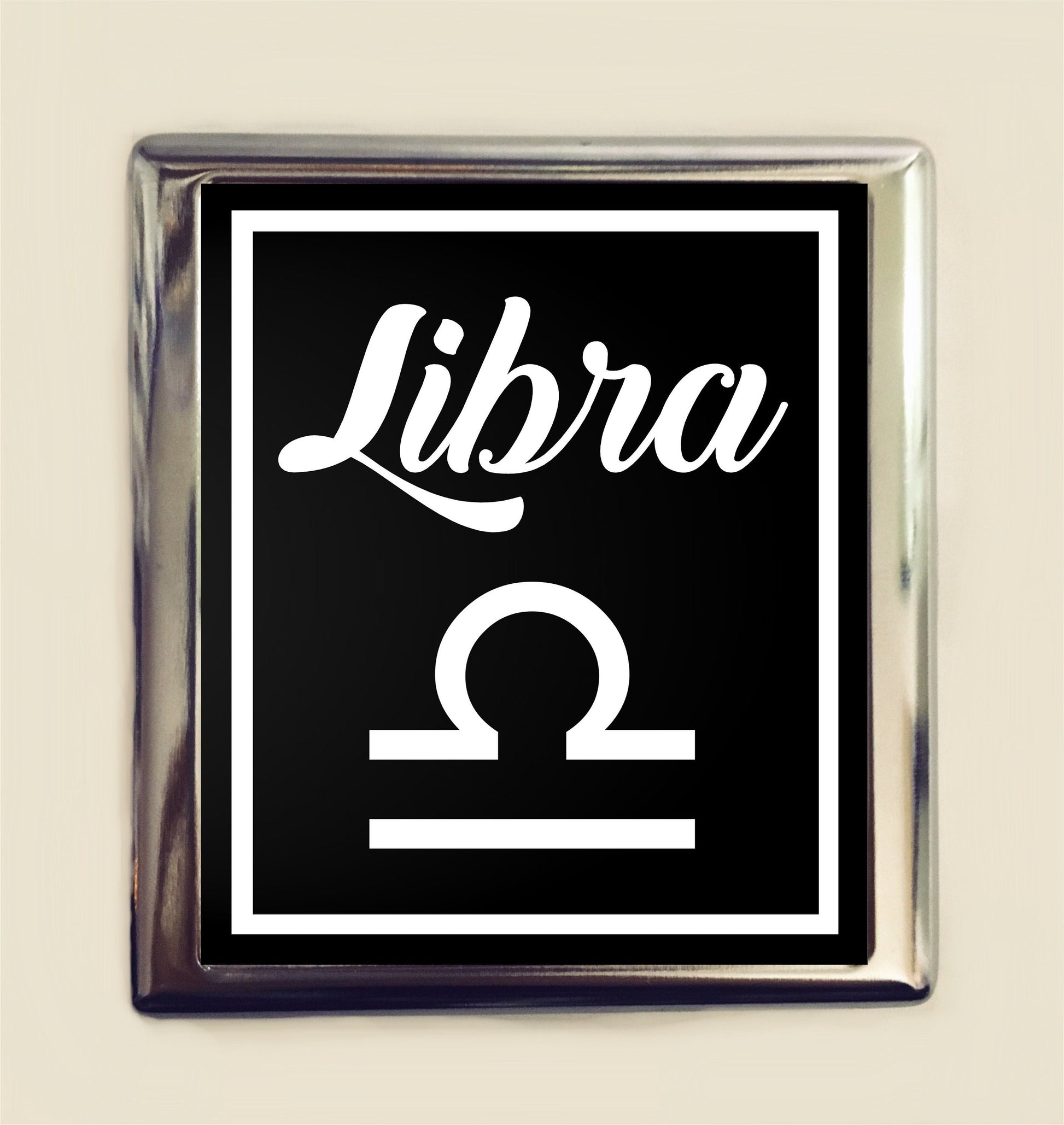 Libra Zodiac Sign Cigarette Case Business Card ID Holder Wallet Astrology Astrological New Age Spirituality