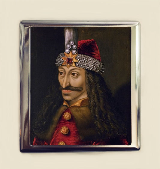 Vlad the Impaler Cigarette Case Business Card ID Holder Wallet Dracula Romanian Leader