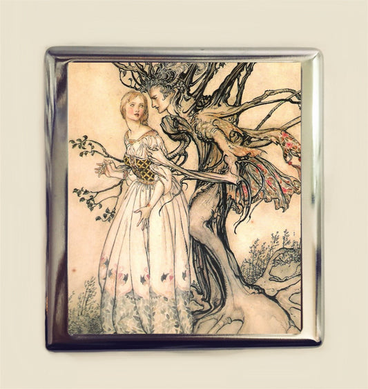 Rackham Tree Man Cigarette Case Business Card ID Holder Wallet Storybook Fairy Tale Fairytale Children's Book Illustration Arthur