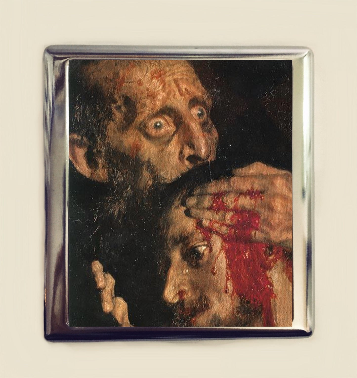 Ivan the Terrible Cigarette Case Business Card ID Holder Wallet Dark Art Horror Goth Gothic