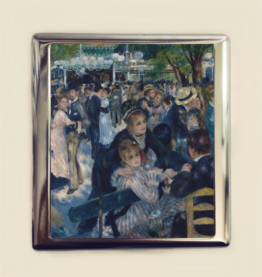 Renoir Moulin de la Galette Cigarette Case Business Card ID Holder Wallet Fine Art Painting French France