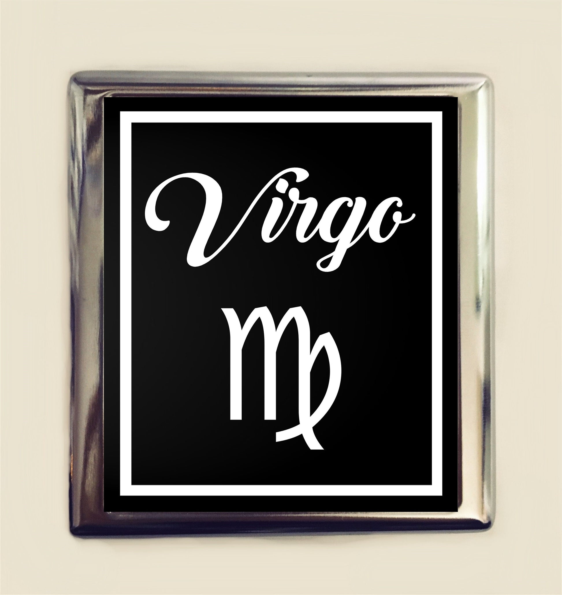 Virgo Zodiac Sign Cigarette Case Business Card ID Holder Astrology Astrological New Age Spirituality