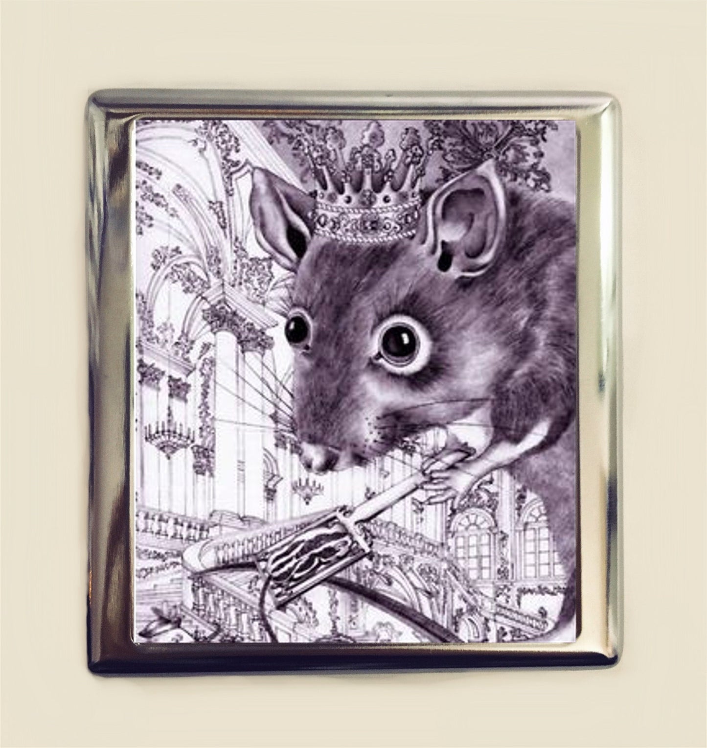 Rat King Cigarette Case Business Card ID Holder Wallet Storybook Fairytale Fairy Tale Mouse