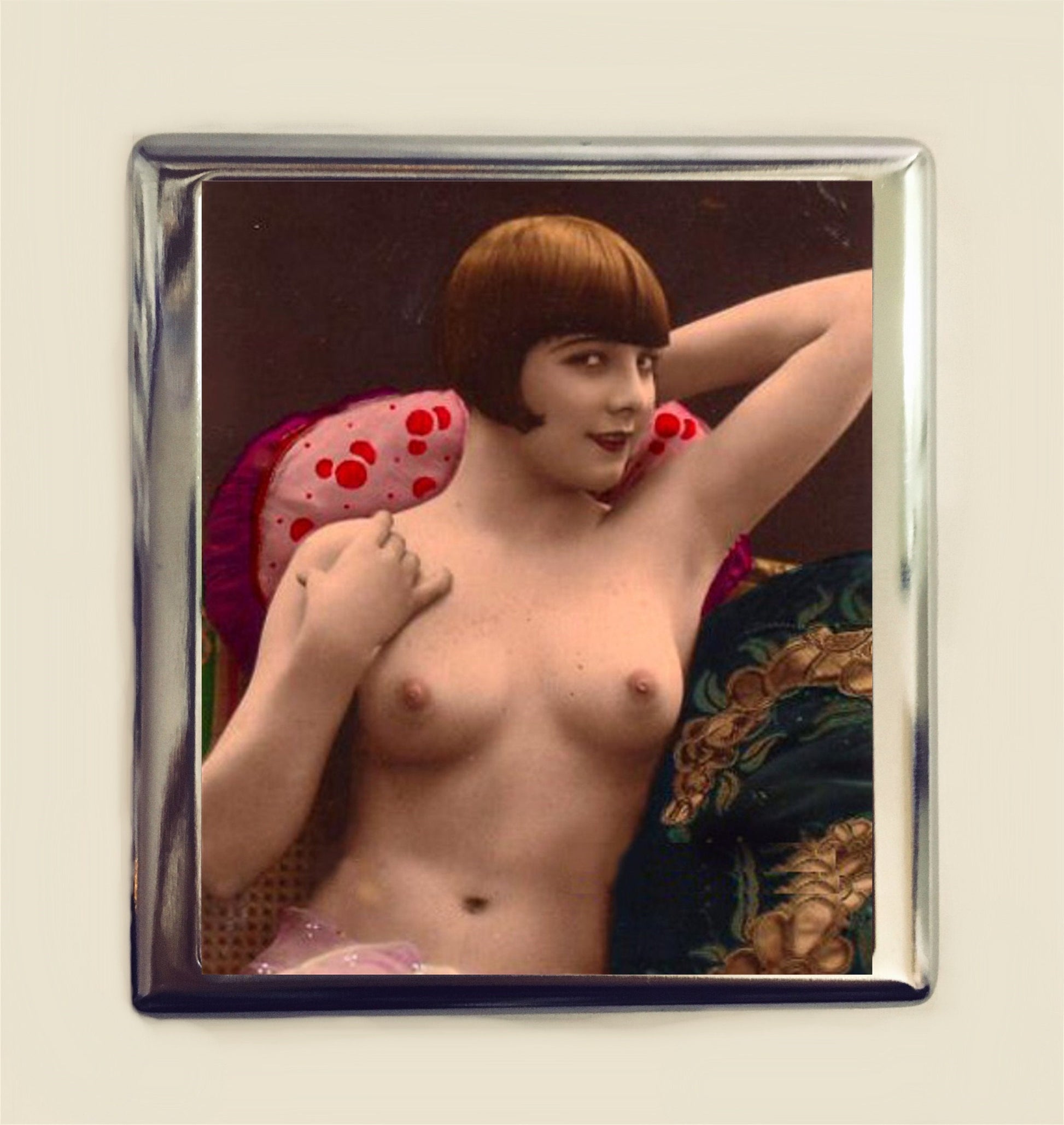 Flapper Cigarette Case Business Card Holder Wallet Art Deco